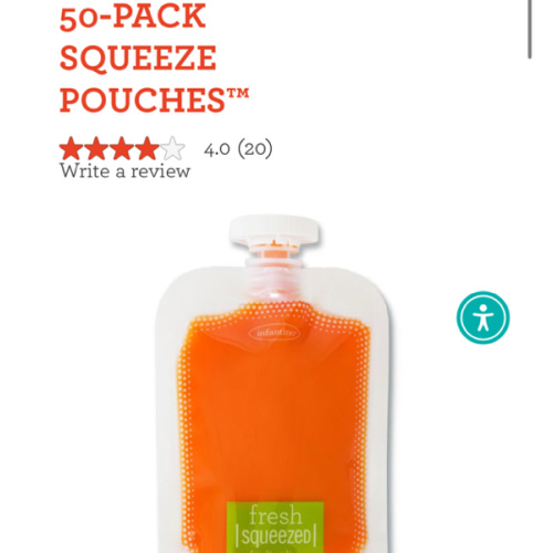 50-Pack Squeeze Pouches™ – Infantino