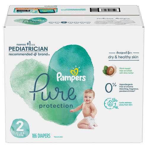 Pampers Pure Protection Diapers, Sizes 1-6 - Sam's Club
