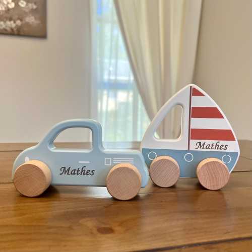 Personalized Wooden Toy Car for Toddlers, First Birthday Gift, Baby Shower Gift, Cars With Names, Personalized Gift For Kids,First Christmas