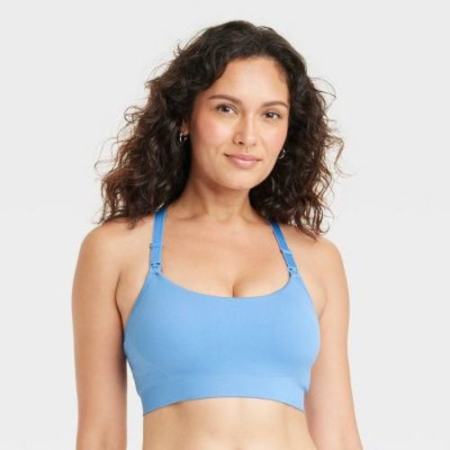 Women's Nursing Yoga Bra - Auden™ Blue Twilight L