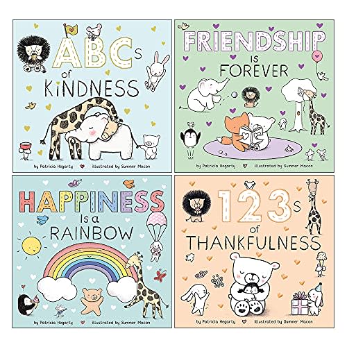 My First Books of Happiness 4 Books Collection Box Set by Patricia Hegarty (ABC of Kindness, 123 of Thankfulness, Happiness is a Rainbow & Friendship is Forever)
