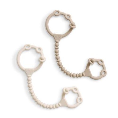 Itzy Ritzy Beaded Toy Straps - 2pk: Silicone, BPA-Free, Pacifier Clips