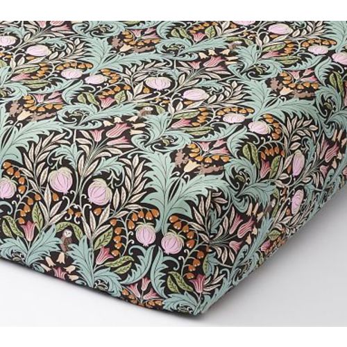 Organic Chris Loves Julia Decorative Floral Crib Sheet , Multi