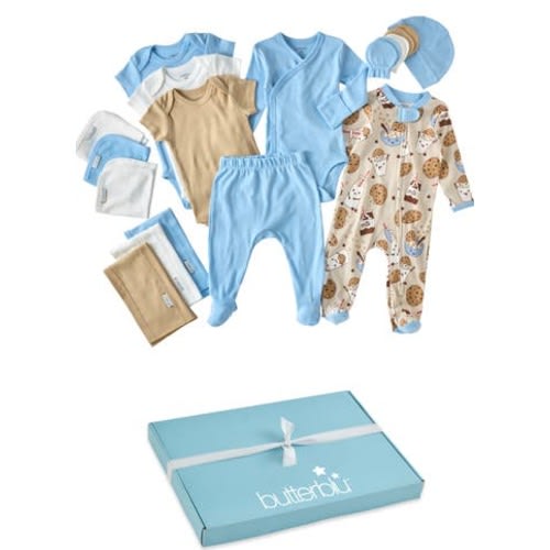 Sweet Beginnings 19-Piece Baby Gift Set, 0-3M