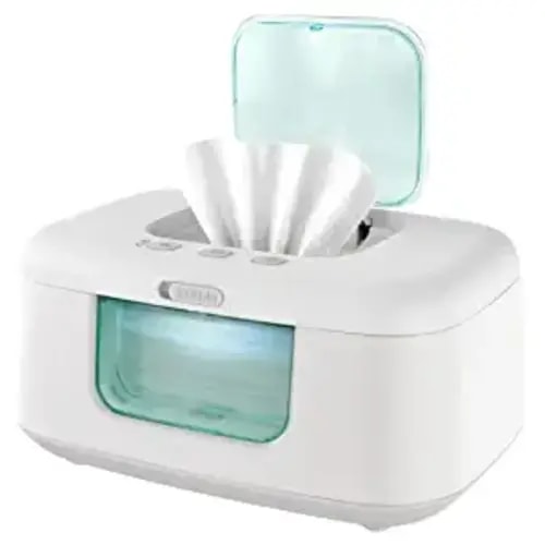 TinyBums Baby Wipe Warmer & Dispenser with LED Changing Light & On/Off Switch - Jool Baby - Aqua