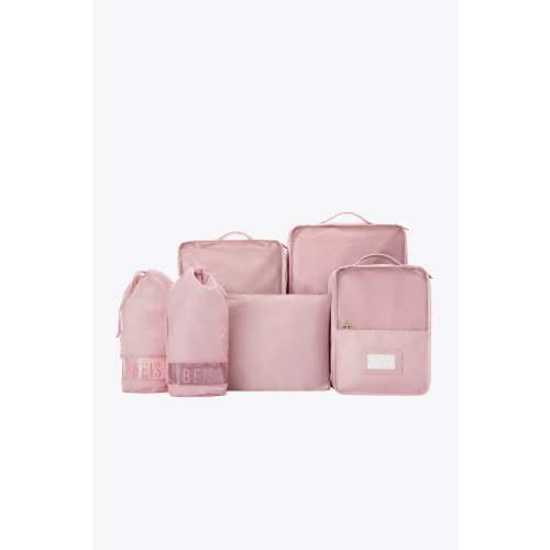 BÉIS 'The Packing Cubes' in Atlas Pink - Pink Packing Cubes for Travel