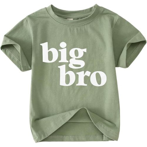 SOFEON Big Brother Shirt for Toddler Baby Boy Promoted to Big Bro Announcement T-Shirt Kids Summer Short Sleeve Tees Top
