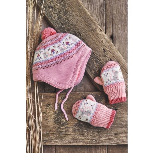 Hat and Pattern Mittens
