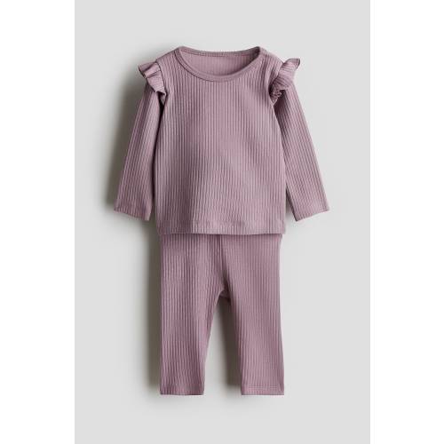 RIBBED COTTON SET