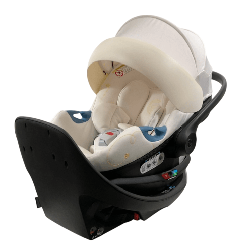 Cybex Aton G Swivel Infant Car Seat And Base, Seashell Beige, 2024