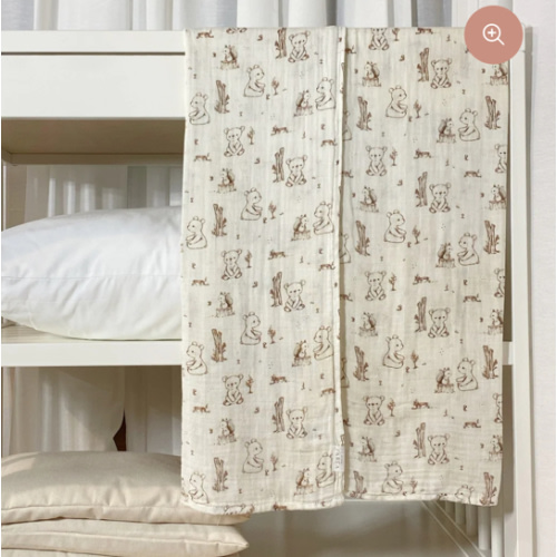 Bamboo-cotton muslin swaddle - Christophe