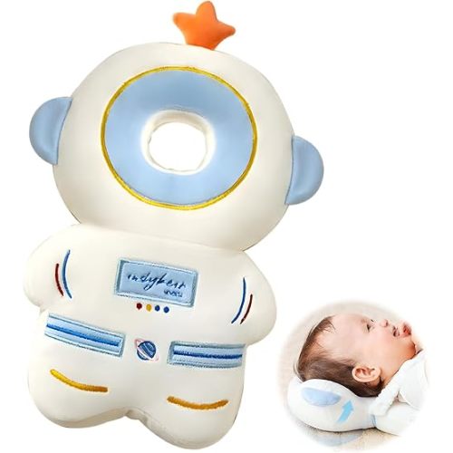 Baby Walker Head Protector Backpack Wear,Toddler Adjustable Baby Head Protection, Safety Pad Backpack for 5-24 Months Baby Learning Walking Crawling,Baby Head Protection Pad (Astronaut)