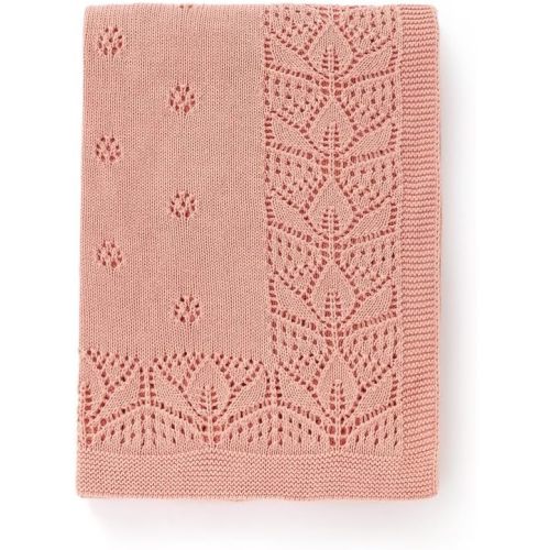 LAWKUL Blanket Baby Cellular 100% Cotton Knitted Soft Knit Crochet Blankets for Newborn Boy Girls Toddler Pink 100x80cm | Baby, Soft, Cellular, Knit, Crochet, for Newborn, Toddler, Boy, Girls, Blankets
