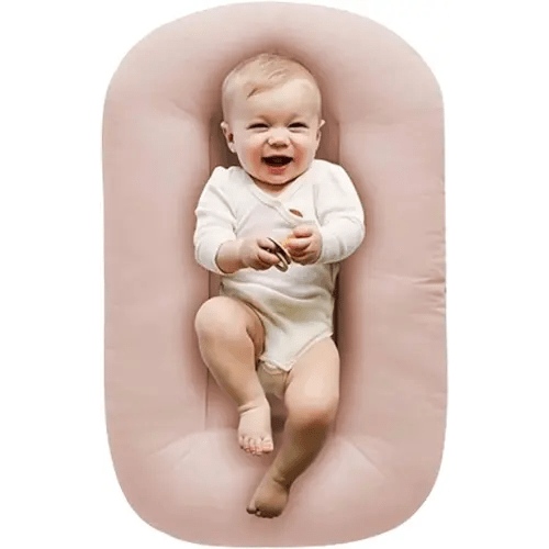 Jeeeun Baby Lounger Pillow 0-24 Months, Soft and Breathable Removable Slipcover Infant Lounger Cover (Pink)