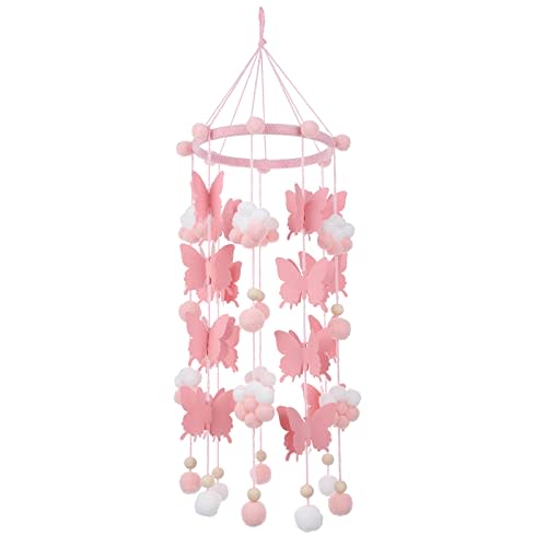 Toyvian Mobile Felt Plush Wall Pendant Hanging Ornament for Nursery Kids Bed Room Decoration Newborn