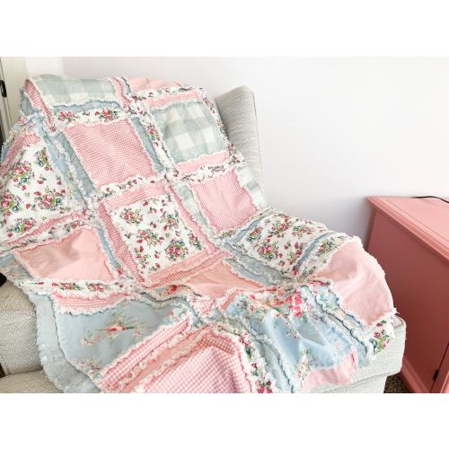 Pink Crib Bedding Infant Blanket & Crib Set, Baby Girl Rag Quilts for Sale, with Twin Bedspread, Toddler Bedspread, Mini Nursery Bed
