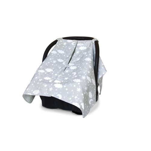 On The Goldbug Car Seat Canopy Cover Neutral Cloud Print - One Size