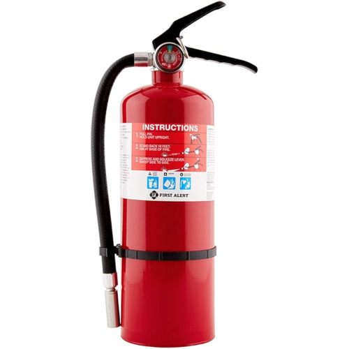 FIRST ALERT HOME2PRO Rechargeable Compliance Fire Extinguisher, UL RATED 2-A:10-B:C, Red, 1-Pack
