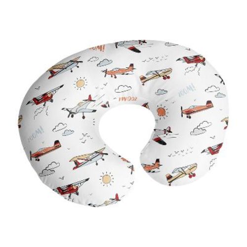 Sweet Jojo Designs Boy Support Nursing Pillow Cover (pillow Not Included) Airplane Red Blue And White