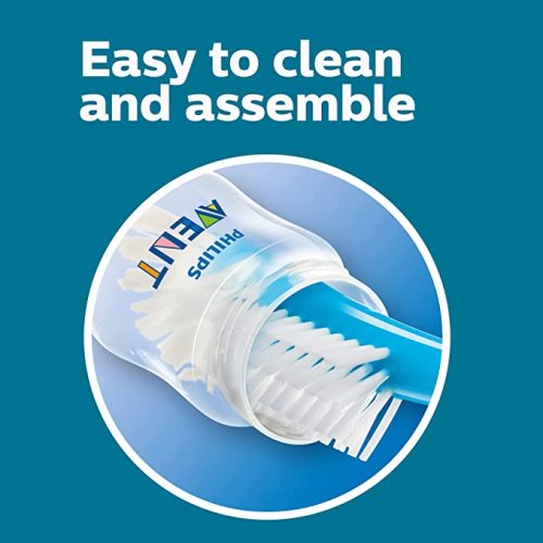 Philips Avent Anti-Colic Baby Bottles, 11oz, with Flow 3 Nipples, 3m+, 4pk, Clear, SCY106/04