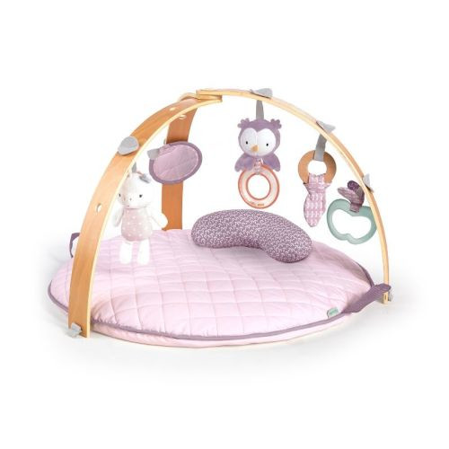 Ingenuity Cozy Spot Reversible Duvet Activity Gym With Wooden Toy Bar - Calla