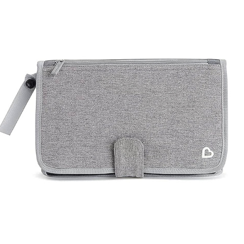 Munchkin® Go Change™ Portable Diaper Changing Kit with Changing Pad and Wipes Case, Grey