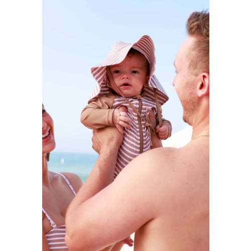 Printed Sun Hat | Sandy Stripes – Caden Lane