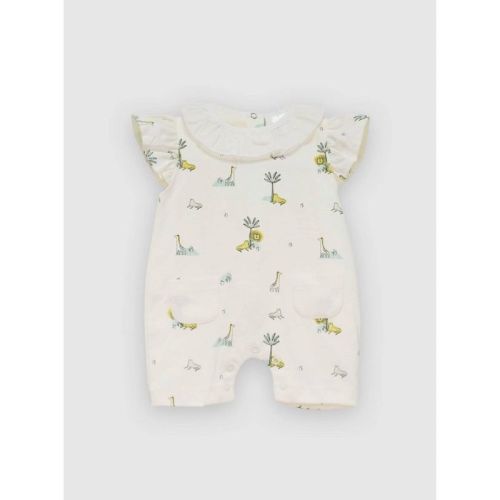 Girls' Printed Ruffle Romper - Minhon 3m