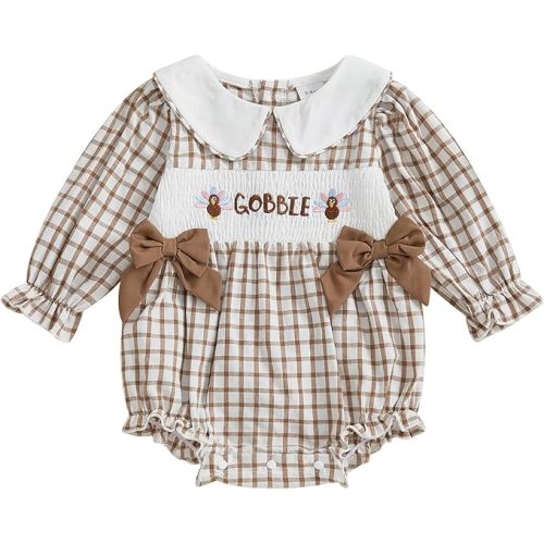 MoZiKQin Baby Girl St Patricks Day Outfit Shamrock Bubble Romper Long Sleeve Clover Onesie Jumpsuit Irish Baby Clothes