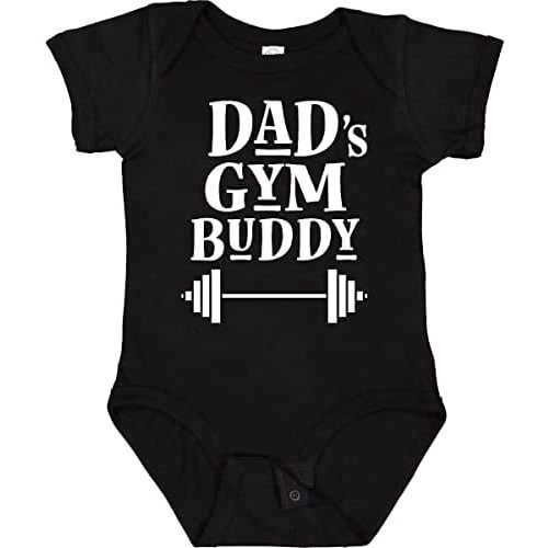 inktastic Daddy Gym Buddy Workout Fitness Baby Bodysuit