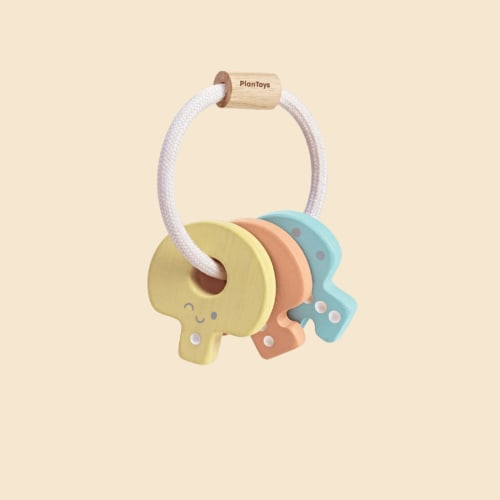 Pastel Baby Key Rattle