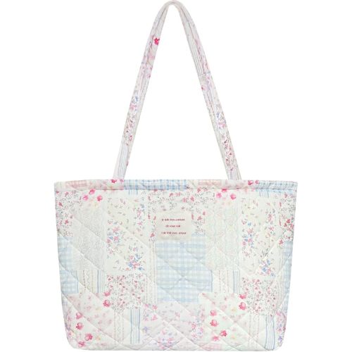 Sunwel Fashion Top Zipper Floral Quilted Bag Small Tote Bag for Women