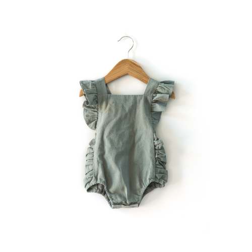 Evelyn Romper in Sage Green