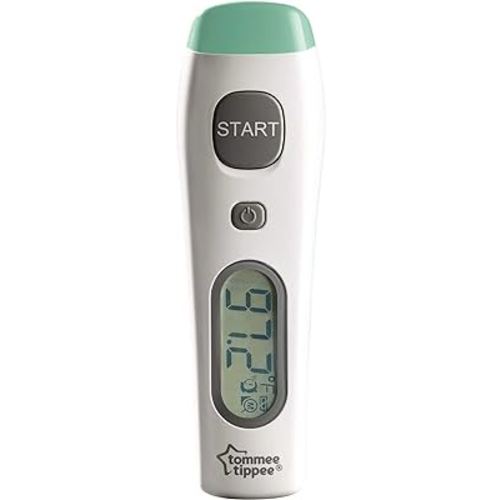 Tommee Tippee Digital No Touch Forehead Thermometer for Baby | Fast 2 Second Results | Fever Indicator | Memory Function