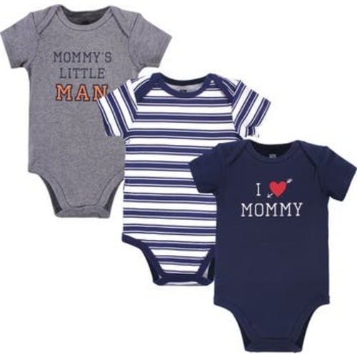 Cotton Bodysuits 3-Pack, 9-12M