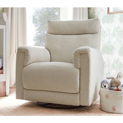 Dream Deluxe Swivel Glider Recliner (Oat, Brushed Chenille)