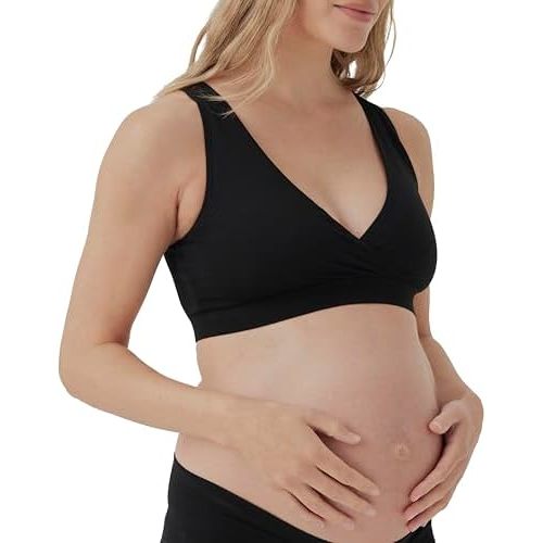 Pact Organic Cotton Maternity Nursing Bralette for Breastfeeding - Stretchy, Wireless