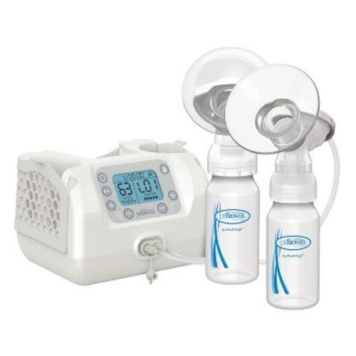 Dr. Brown's Customflow Double Electric Breast Pump With Softshape Silicone Shields Hospital Strength