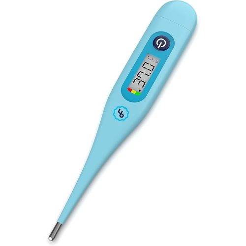 Digital Thermometer ByFloProducts – Perfect Baby Thermometer with Accurate Readings and Fever Indicator - Basal Body Thermometer, Oral Thermometer, Rectal & Underarm with Celsius/Fahrenheit (Blue)