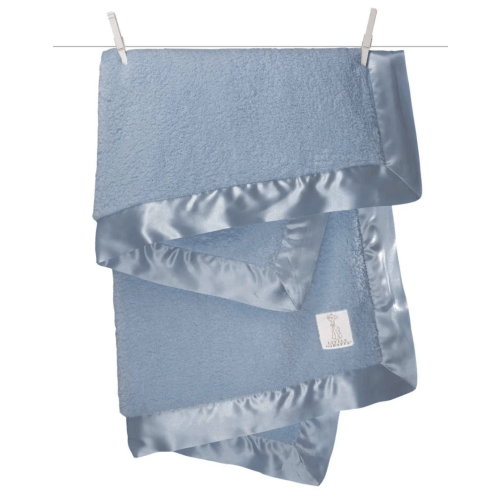 Little Giraffe Chenille Baby Blanket - Cornflower – oh baby!