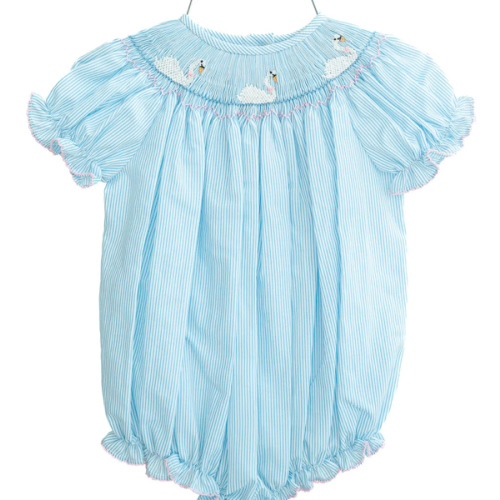 Swans Smocked Birdie Bubble