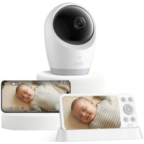 eufy Baby Monitor E21, 4K UHD Camera, 5" 720p Screen, No Wi-Fi