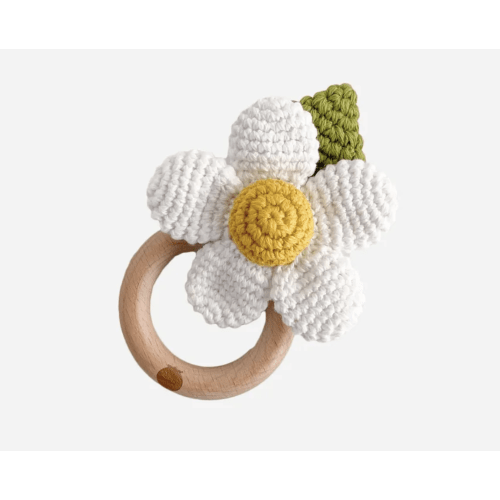 Flower Crocheted Rattle Teether