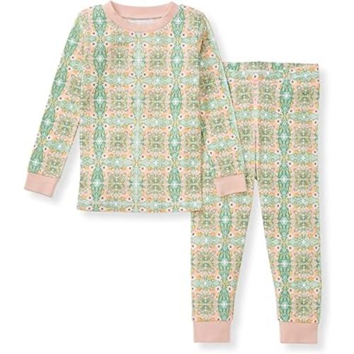Burt's Bees Baby Baby Girls' Pajamas, Tee and Pant 2-Piece Pj Set, 100% Organic Cotton