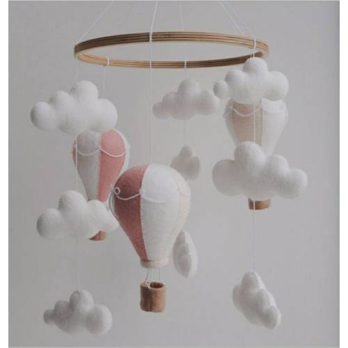 Baby mobile air balloon nursery baby crib mobile hanging mobile baby mobile balloon baby mobile newborn baby shower mobile