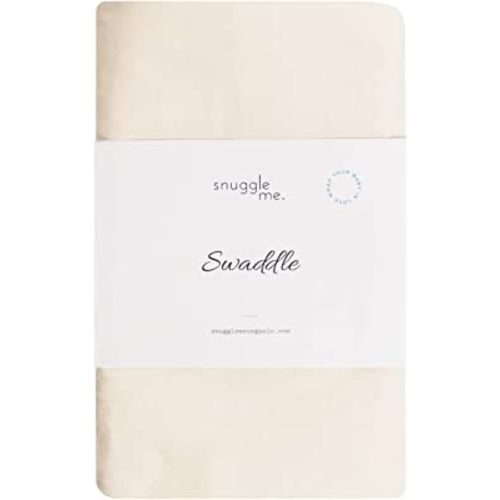 snuggle me Swaddle | Organic Cotton Swaddle Blanket, Soft Stretch, 47 x 47 inches | Natural