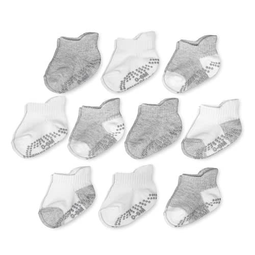 Fruit of the Loom Cotton Grip Socks for Baby and Toddler