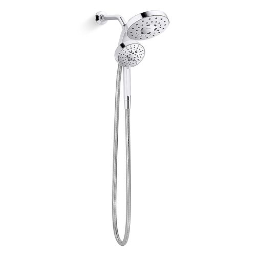 KOHLER Premise Polished Chrome 6-in Round Dual/Combo Shower Head 1.75 GPM R33409-G-CP at Lowes.com