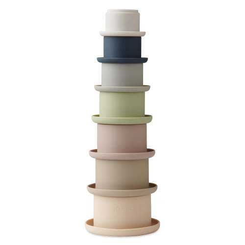 Ali+Oli® Soft Silicone Stacking Cups (7-pc) Toys for Baby & Toddler