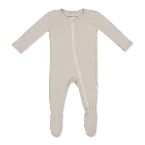 Soft Baby Bamboo Viscose Footie Pajamas, Zipper Closure, 0-24 Months